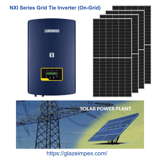 Luminous NXI 150 5KW 1-Phase Grid-Tied Solar System (On-Grid) with 550W Mono PERC Half-Cut Panels with Maximize Solar ROI Installation