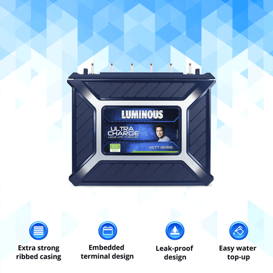 Luminous UCTT18066 150Ah Ultra Charge Tall Tubular Battery 42+24 66*Month Warranty