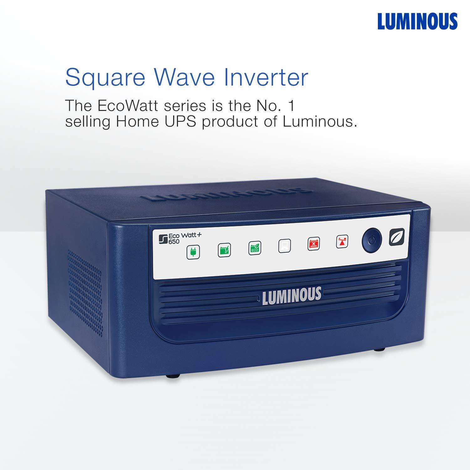 Luminous Eco Watt+ Inverter 650 VA 12V Square Wave Luminous