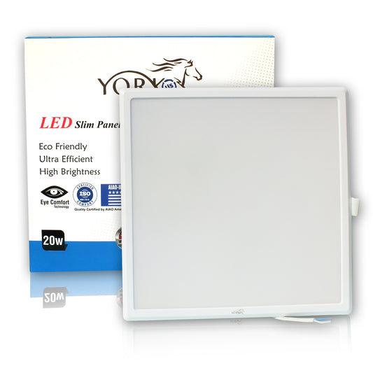 YORKUS LED Panel Light 20Watt Square Warm White