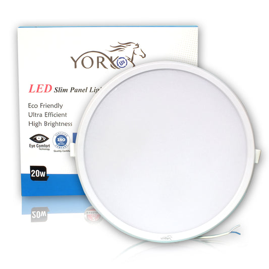 YORKUS LED Panel Light 20Watt Round Warm White