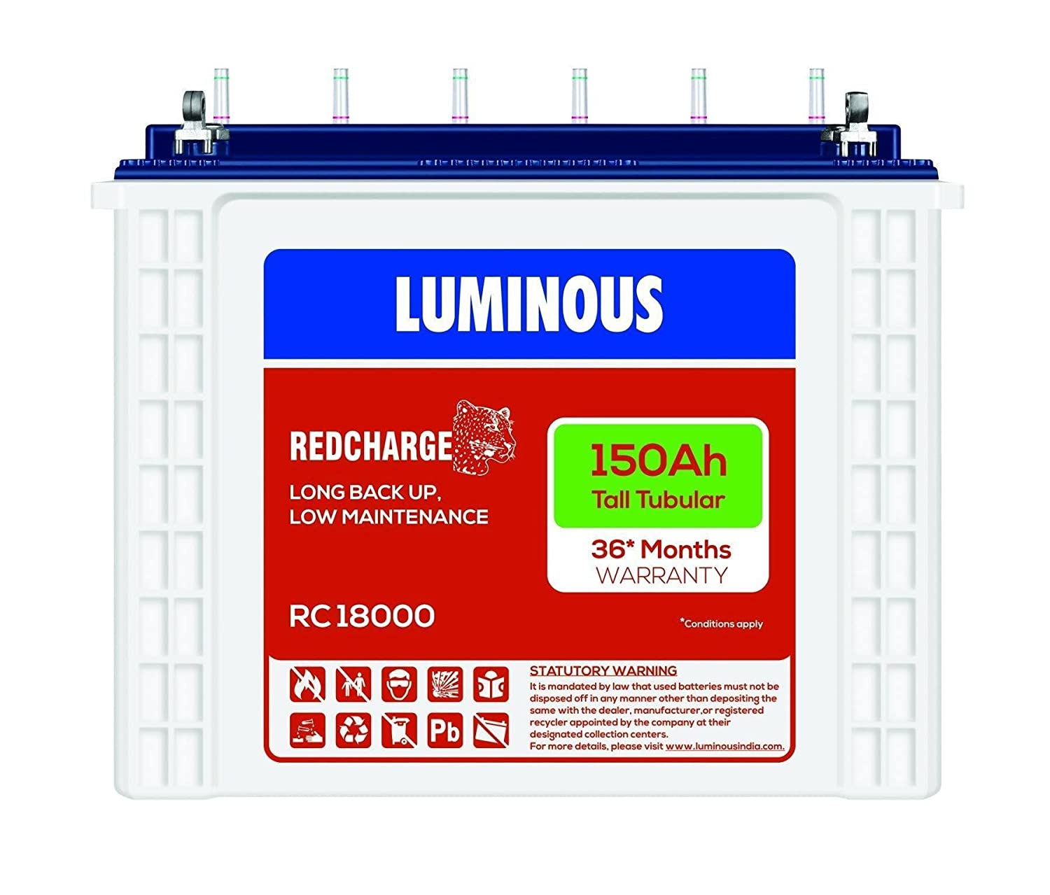 Cambo Pack Luminous Zelio 1100va + RC18000 150ah battery Along With trolley