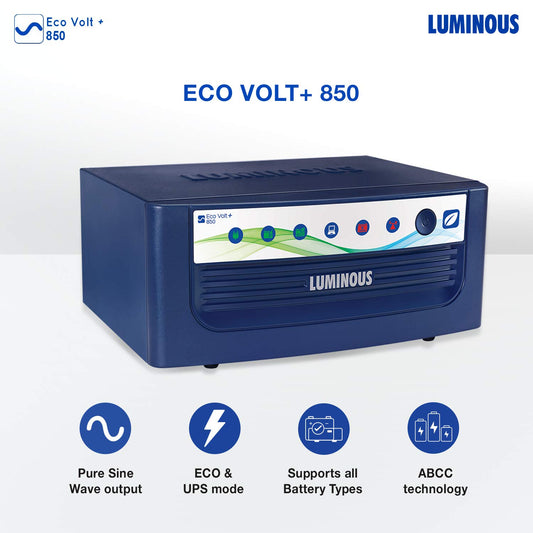 Luminous Eco Volt Neo 850 Sine Wave Inverter for Home, Office & Shop