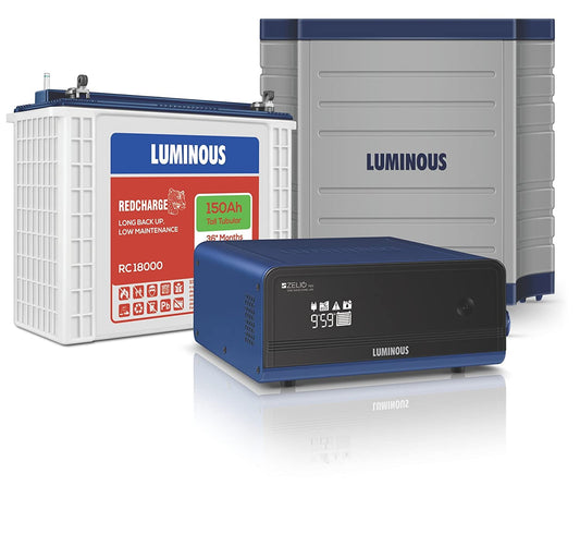 Cambo Pack Luminous Zelio 1100va + RC18000 150ah battery Along With trolley