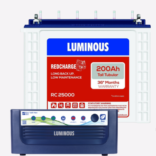 Eco Volt Neo 950 Sine Wave Inverter + 200ah RC25000 Tall Tubular Battery