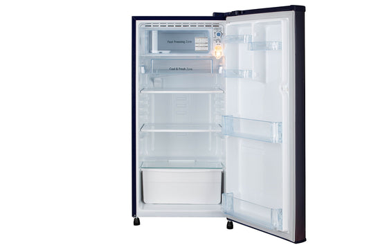LG Refrigerator 2STAR BLUE 190L, Fast Ice Making, Toughened Glass Shelves