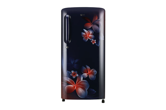 LG Refrigerator 190 L 3Star Blue Single Door Refrigerator with Anti Bacterial Gasket in Blue Plumeria Color