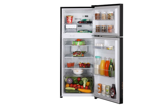 LG Refrigerator 260 Litres BLACK 2- Star Double With Smart Inverter Compressor, Multi Air Flow, LED Lighting, MOIST ‘N’ FRESH