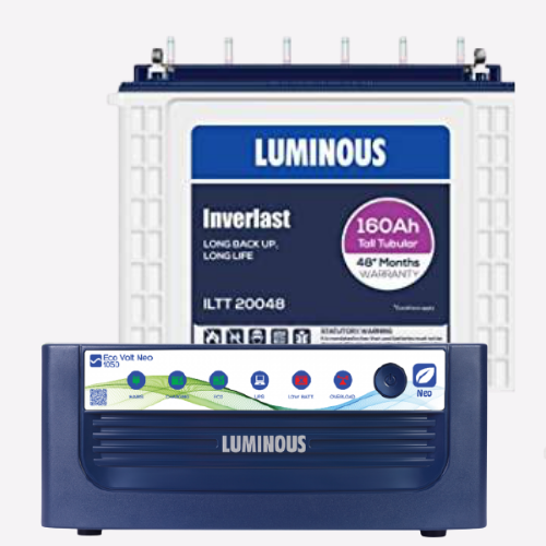 Luminous 1050 Eco Volt Neo Sine Wave Inverter & Battery 160ah ILTT20048