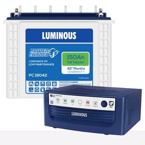 Luminous Combo Pack 850 Eco watt+ Inverter with Pc 18042 Battery