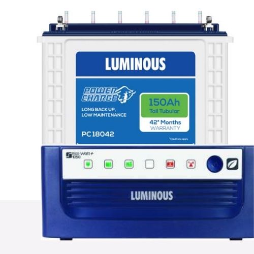 Luminous Inverter 1050 Eco Watt+ with 150Ah Pc 18042 Battery