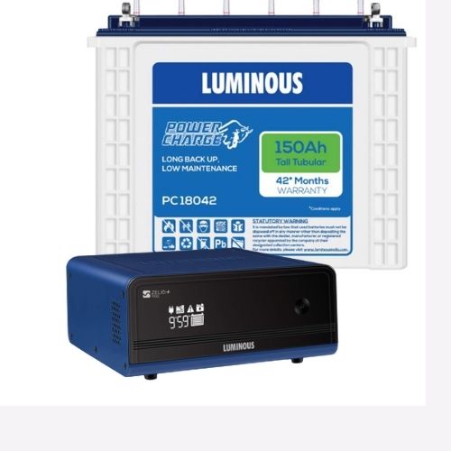 Luminous Zelio+ 1100 Home UPS Inverter with 150ah Pc 18042 battery