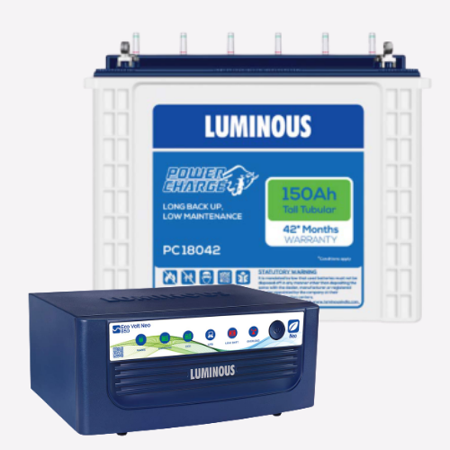 Sine Wave Inverter Eco volt Neo 850 With 150ah PC18042 Tall Tubular Battery