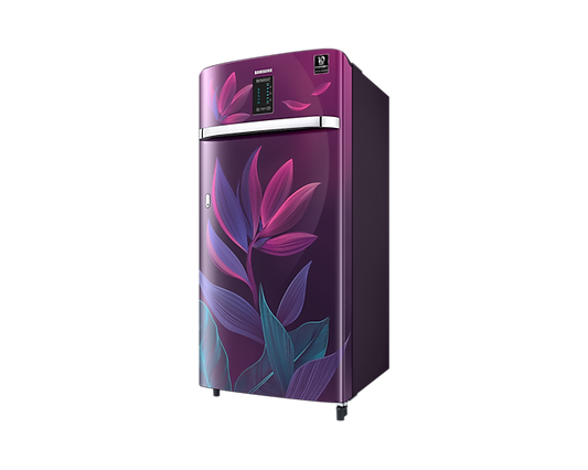 Samsung 4 Star Digi- Touch Cool, Inverter Single Door Refrigerator(RR21A2E2X9R/HL) Paradise Purple) (198 L