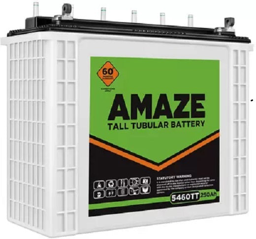 Amaze 5460TT 250Ah Tall Tubular Battery 60Month Warranty*