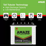 Amaze 5460TT 250Ah Tall Tubular Battery 36+24Month Warranty