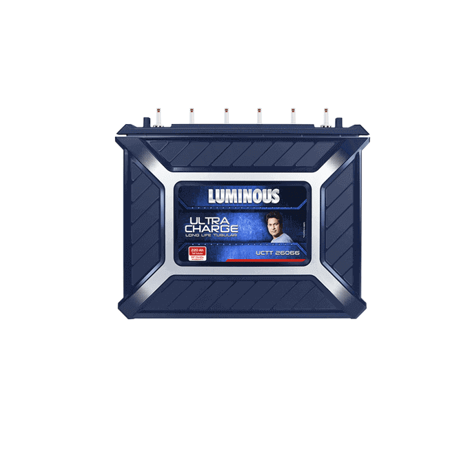 Luminous UCTT26066 220Ah Ultra Charg Tall Tubular Battery 42+24 66*Month Warranty