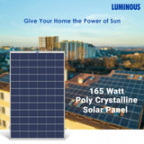 Luminous Solar PV Panel 165W/12V