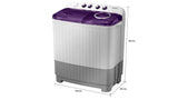 Samsung  Automatic Washing Machine Inverter 5 star  (WT70M3200HL/TL, Light Grey, Air turbo drying (7.0 Kg)