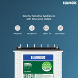 Luminous SC18060 150Ah Shakti Charge Tall Tubuar Battery 60*Month Warranty