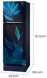 Samsung Double Door 2 Star Inverter Frost-Free Refrigerator (253 L ) (RT28T31429U/HL, Paradise Blue, Base Stand with Drawer)