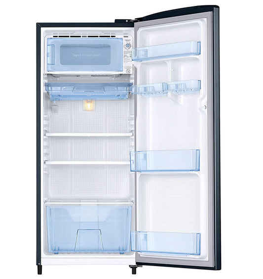 Samsung 2 Star Direct Cool Single Door Refrigerator ( 192 L), RR20A271BU8/NL, SAFFRON BLUE