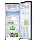 SAMSUNG Stylish Crown Design Single Door Refrigerator (192L) RR19A2YCA6R/NL 1STAR, Mystic Overlay BLUE