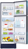 Samsung Double Door 2 Star Inverter Frost-Free Refrigerator (253 L ) (RT28T31429U/HL, Paradise Blue, Base Stand with Drawer)