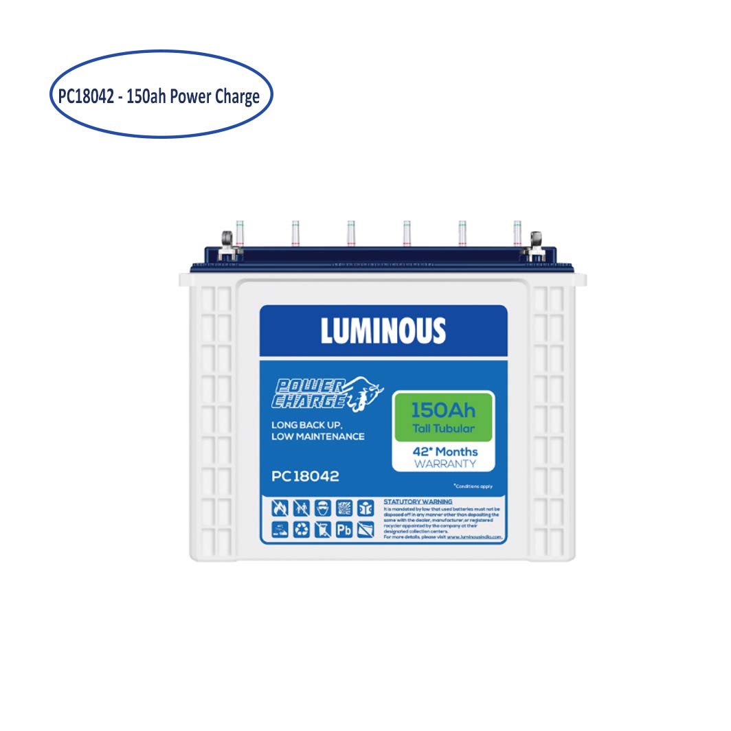 Luminous Inverter 1050 Eco Watt+ with  150Ah Pc 18042 Battery