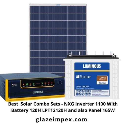 Best  Solar Combo Sets - NXG Inverter 1100 With Battery 120H LPT12120H and also Panel 165W