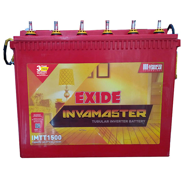 Exide inva master imtt1500 150ah Tubular Battery Warranty 54 months at Best Price In India