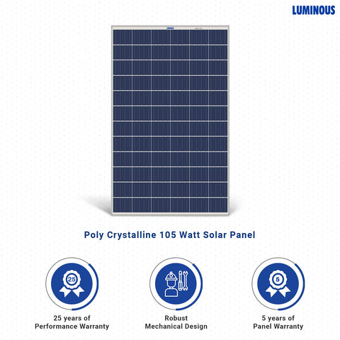 Luminous Solar PV Panel 105W/12V