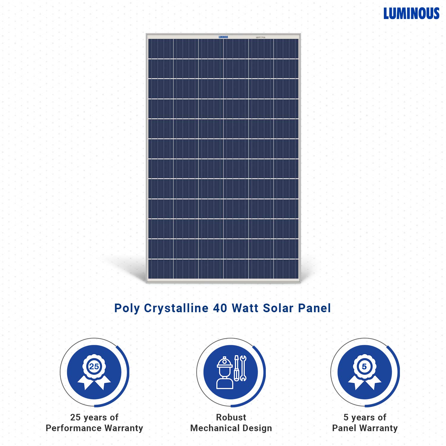 Luminous Solar PV Panel 40W/12V