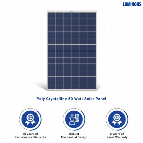 Luminous Solar PV Panel 60W/12V