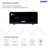 Luminous zelio 1700i  Sine Wave Inverter Smart Home UPS with Mobile App Control.